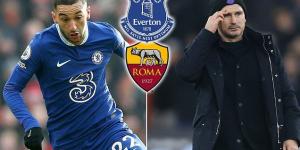 Chelsea must make a decision on Hakim Ziyech's future with Everton and Roma interested in a January move for the winger... as Frank Lampard targets the Moroccan star to boost Toffees relegation battle
