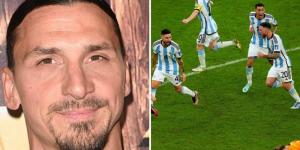 إبراهيموفيتش: "تَصرَّفَ اللاعبون الأرجنتينيون بشكل سيء بعد تتويجهم بالمونديال لكن بعد هذا السلوك لن يفوزوا مرة أخرى"