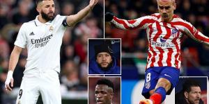 Atletico Madrid head into Copa del Rey quarter-final at city rivals Real facing last chance to land silverware... but clash is already overshadowed by sick abuse of Vinicius Jr, while rivals Benzema and Griezmann will face-off in explosive tie