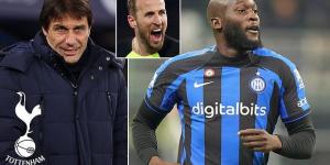 Romelu Lukaku linked with shock Tottenham transfer 'if Antonio Conte extends his stay at Spurs'... with Belgian striker named as a potential replacement for Harry Kane, despite his nightmare spells at Chelsea and Inter Milan 