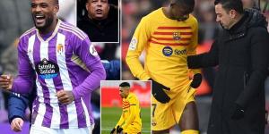 Ronaldo's new man rescues Real Valladolid, Ousmane Dembele's injury is a GIFT for Man United ahead their Champions League showdown with Barcelona - and it's make or break for Raphinha at the Nou Camp... the 10 THINGS WE LEARNED from LaLiga