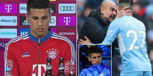 Joao Cancelo claims his shock Man City exit to join Bayern Munich has 'NOTHING' to do with his relationship with Pep Guardiola, despite their furious training ground BUST-UP after he was left out of Arsenal starting XI