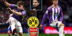 Arsenal target Ivan Fresenda could still LEAVE Real Valladolid today with LaLiga outfit prepared to lose right back 'despite trying to keep the teenager for the rest of the season' - with Bournemouth, Crystal Palace and Borussia Dortmund interested too