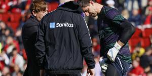 Courtois suffers last-minute adductor injury and pulls out of Mallorca game