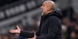 'They're just not quite themselves': Jamie Carragher doubts Man City will get the better of Arsenal and retain the Premier League title after their latest defeat at Spurs, insisting Pep Guardiola's side are struggling for 'lots of different reasons' 