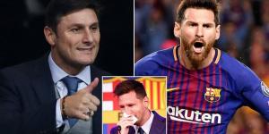 Javier Zanetti held talks with Lionel Messi about joining Inter Milan due to their 'rapport' after the Argentine left Barcelona... but the Serie A giants couldn't 'compete with PSG or Premier League clubs'