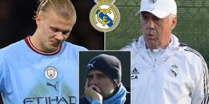 Real Madrid 'could plot to nab Erling Haaland from Manchester City' as they look to exploit uncertainty surrounding the club if they are punished by the Premier League for financial breaches