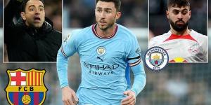 Aymeric Laporte 'is looking to leave Man City this summer' as he searches for regular game time... with 'Barcelona keen on the defender and Josko Gvardiol lined up as a replacement' for Pep Guardiola's side 