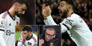 'It annoys the hell out of me': Martin Keown fumes that Bruno Fernandes MUST change his 'far from perfect' behaviour as Manchester United stand-in captain or LEAVE the club after his ridiculous showing against Liverpool