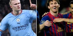 Erling Haaland equals record set by Lionel Messi of FIVE goals in one Champions League game... but can you name the lesser-known Brazilian striker who also achieved the feat? 