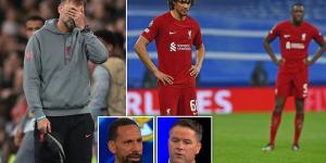 'They look like a team that's run out of steam': Rio Ferdinand says Liverpool's lack of 'INTENSITY' is the main cause of their decline this season... but Michael Owen insists a summer overhaul is NOT the answer to their problems