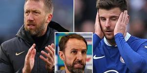 Graham Potter reveals he was SURPRISED Mason Mount was included in Gareth Southgate's latest England squad due to injury... as the Chelsea manager says the club will be seeking clarity over the decision