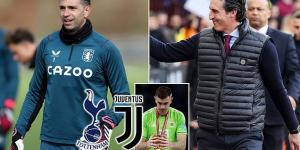 'I love being here': Aston Villa goalkeeper Emiliano Martinez insists he wants to stay for 'years to come' despite Tottenham and Juventus transfer interest - with the World Cup winner's decision a blow to chasing clubs