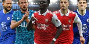 Kai Havertz and Reece James lead the way for Chelsea despite Everton draw, Gabriel Martinelli shines for Arsenal and Harry Kane is the calm among the storm for Spurs... but can anyone knock Bukayo Saka off the top in this week's POWER RANKINGS?