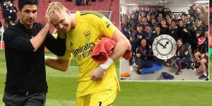 Aaron Ramsdale reveals Mikel Arteta's unusual methods for getting Arsenal stars' 'brains working' - including two team hotel activities - after his 'clock' dressing room idea was revealed