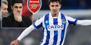 Arsenal suffer transfer blow as Real Sociedad star Martin Zubimendi insists he WON'T leave the club in the summer... despite the Gunners being willing to pay his £52.5m release clause 