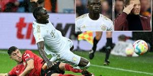 Bayern Munich are growing concerned with Sadio Mane's poor form with the German giants 'noticing he seems unfit in training' after being subbed at half-time in defeat at Bayer Leverkusen following woeful display