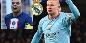 'Operation Haaland' is a-go! Real Madrid eye signing Erling Haaland in 2024 with the Norwegian striker set to take over scoring duties from Karim Benzema... with another move for Kylian Mbappe is NOT ruled out
