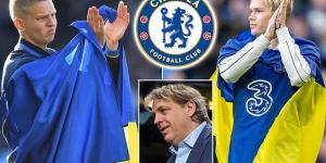 Chelsea 'to host all-star match for Ukraine at Stamford Bridge in August to fundraise for Oleksandr Zinchenko's charity'… with the Arsenal defender and Blues star Mykhailo Mudryk set to feature