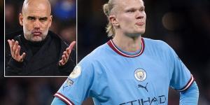 Erling Haaland returns to Man City as he continues rehab on groin injury that ruled him out of international action with Norway... leaving Pep Guardiola sweating over his availability for crunch tie against rivals Liverpool 