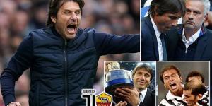Antonio Conte plans to recharge his batteries at home in Italy after Spurs split and his next job will be in Serie A... the firebrand coach would be the  perfect successor for Jose Mourinho at Roma or he could resume his Juventus love affair