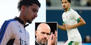 'We are wasting his talent': Man United fans urge Erik ten Hag to give Zidane Iqbal more game time after footage of 19-year-old's classy performance for Iraq against Russia goes viral 