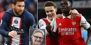 Arsenal legend Tony Adams claims Bukayo Saka is the best player in WORLD right now along with Lionel Messi - and urges Mikel Arteta to build his side around the England star in a bid to conquer Europe