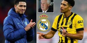 Real Madrid 'make Liverpool and Man City target Jude Bellingham their highest priority for the summer transfer window' but have 'set a limit' on how much they are willing to spend on the Borussia Dortmund midfielder