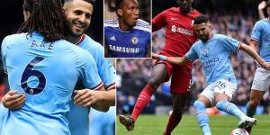 Riyad Mahrez becomes the African player with most assists in Premier League history as Man City star overtakes Didier Drogba after setting up Kevin De Bruyne's goal in Liverpool win