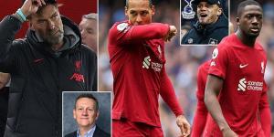 IAN LADYMAN: Klopp won't want to wade through treacle with this team. Liverpool risk LOSING him unless they get their signings right... PLUS, Kompany is perfect for Spurs, but would he come?