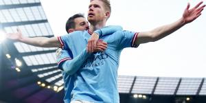 Pep Guardiola gives Kevin De Bruyne injury update and backs Erling Haaland to 'score a lot more goals' for Man City during title run-in