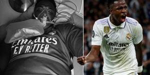 Hyped-up Vinicius Junior will be in peak physical condition for Real Madrid's Champions League clash with Man City as the Brazilian reveals he uses a hyperbaric chamber to prevent injury and speed up recovery