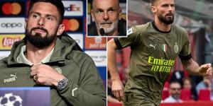 Olivier Giroud 'more motivated than ever as veteran AC Milan striker, 36, targets Champions League glory... with coach Stefano Pioli urging his players to 'sacrifice' themselves in semi-final against Inter