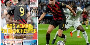 Spanish press hail Real Madrid despite being held to a draw by Man City in the Champions League... insisting Antonio Rudiger 'annulled' Erling Haaland and that Carlo Ancelotti had a 'more effective' plan than Pep Guardiola