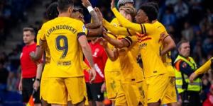 برشلونة يسحق إسبانيول برباعية ويحسم لقب الدوري الإسباني رسميًا "فيديو"