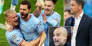 'They're a different class to anything on this planet': Michael Owen showers Man City with praise after 'ripping apart' Real Madrid to book their spot in the Champions League final... as Rio Ferdinand puts his allegiances aside to 'respect true class'