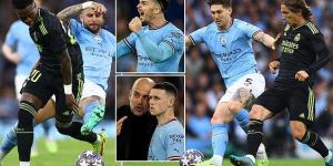 JACK GAUGHAN: John Stones is the embodiment of Man City's turnaround, Kyle Walker has become undroppable, Jack Grealish is reaching new levels and Phil Foden still has moments of genius... an English core is driving Pep Guardiola to a historic Treble