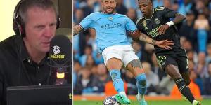 Ex-Man City boss Stuart Pearce dubs heroic Kyle Walker tackle on Vinicius Jnr 'equivalent to a GOAL' as he praises the England star's role in clinching Champions League final place