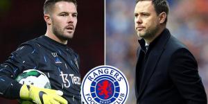 Crystal Palace keeper Jack Butland closes in on a free summer move to Rangers after lowering his wage demands... as his short-term loan stint at Man United draws to an end 