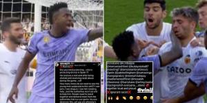 Vinicius Jr claims LaLiga 'belongs to the racists' as he suffers alleged abuse AGAIN during Real Madrid's loss to Valencia - moments before being sent off for hitting Hugo Duro - as Rio Ferdinand pleads with football's biggest stars to 'take a stand'