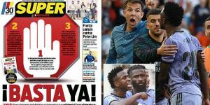 'Enough already!': Valencian newspaper shockingly claim that the club want 'justice' over Vinicius Jr race-row... and insist the Brazilian acted like a 'spoiled brat' during Real Madrid's visit to the Mestalla