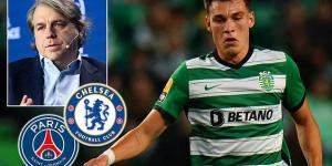 Chelsea are 'prepared to match PSG's £52m offer for Manuel Ugarte' with the Blues 'flying a representative to hold talks with Sporting Lisbon' for the Uruguayan midfielder