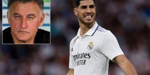 Marco Asensio 'is set to join PSG this summer' as he prepares to leave Real Madrid on a free transfer and sign an £8.5m-a-year deal in Paris... coming as a major blow to Aston Villa in their pursuit of the Spain forward 