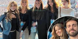 Bernardo Silva cosies up to fiancée Inez Tomaz as the glamorous Man City WAGs enjoy a night out with their partners at Coldplay concert 
