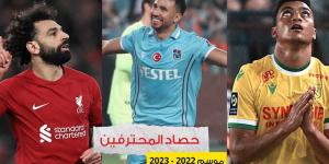 بين أرقام قياسية وقائد و6 ألقاب.. حصاد المحترفين المصريين موسم 2022-2023