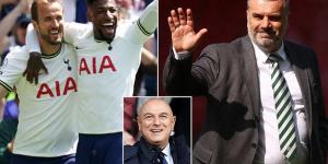 Tottenham on the verge of appointing Celtic's Treble winning boss Ange Postecoglou as their head coach on an initial two-year deal... with confirmation likely within 48 hours