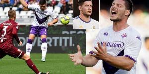TOM COLLOMOSSE: Luka Jovic heads to Prague with a point to prove against West Ham after a frustrating loan blighted by attitude problems and clashes with Fiorentina's fans... he looks a shadow of the star Real Madrid thought they were getting in 2019
