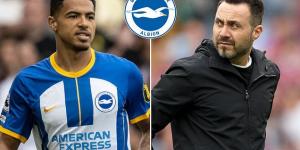 Brighton are weighing up a club record £40m bid for Levi Colwill after Chelsea rejected a £30m offer and insisted he's NOT for sale... as Roberto De Zerbi looks to sign the centre back on a permanent deal after he impressed on loan
