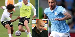 Kyle Walker makes Man City's Champions League final squad despite missing training this week with a back injury, with Pep Guardiola at full strength for Istanbul showdown with Inter Milan 