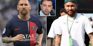Lionel Messi snubbed Barcelona to join Inter Miami because he wants a 'quieter life', Xavi claims, insisting it's 'not easy' being the World Cup winner as he rules out Neymar return